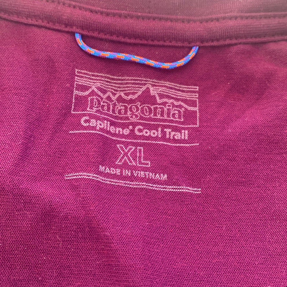 PATAGONIA CAPILENE COOL TRAIL LONG SLEEVE CREW NECK PULLOVER PURPLE XL - Picture 3 of 6